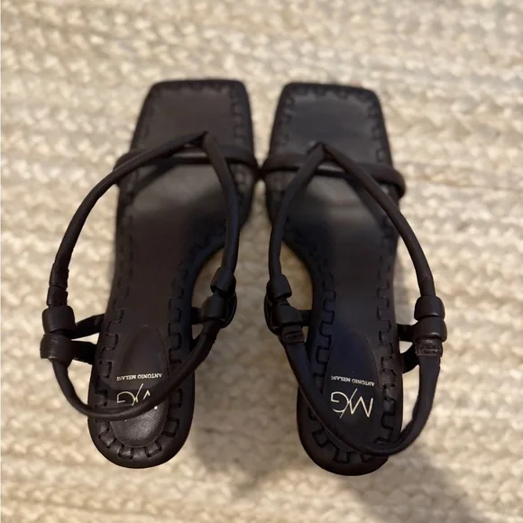 ANTONIO MELANI Brown Strappy Heels - Picture 4 of 6